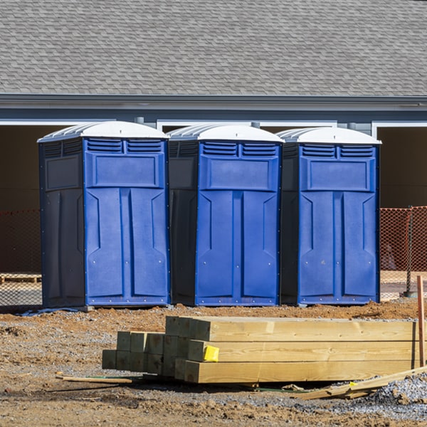 are there any restrictions on where i can place the porta potties during my rental period in Gibson North Carolina